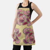 Picknick Liefde Watermeloenen Vers Fruit Stijl Schort (Insitu)