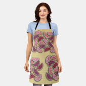 Picknick Liefde Watermeloenen Vers Fruit Stijl Schort (Gedragen)