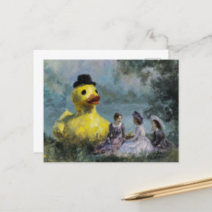Picknick met de reusachtige eend briefkaart