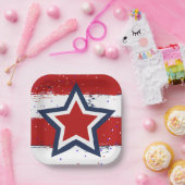 Picknick met Uncle Sam Papieren Bordje (Feest)