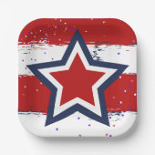 Picknick met Uncle Sam Papieren Bordje (Voorkant)