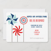 Picknick met windmolentje of zomerbarbecuefeestje kaart (Voorkant)