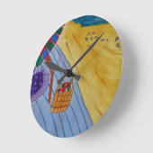 Picknick op de strand muur klok (Hoek)