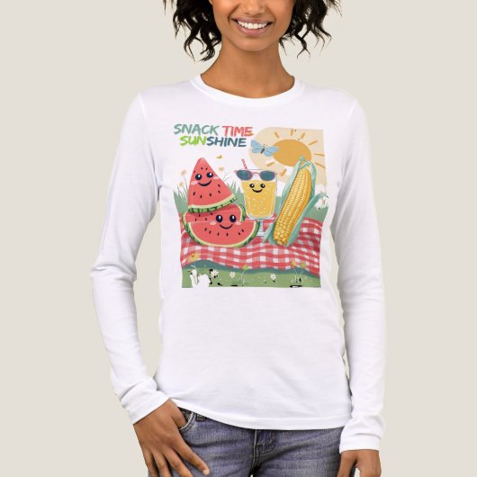 Picknick Pals - Summer Snack Squad Tri-Blend Shirt (Voorkant volledig)