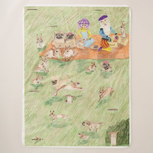 Picknick 🧺 sherpa deken (Voorkant)