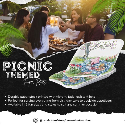 Picknick Theme Paper Bord