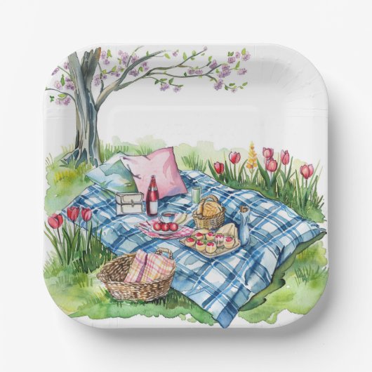 Picknick Theme Paper Bord (Voorkant)