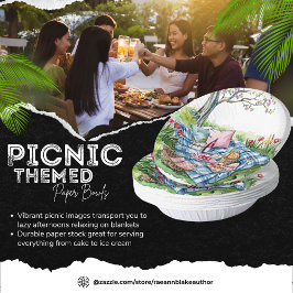Picknick Theme Paper Bowl Papieren Kommen