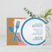 Picknick Uitje Flatuitnodiging Kaart (Staand voorkant)