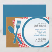 Picknick Uitje Flatuitnodiging Kaart (Voorkant / Achterkant)