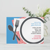 Picknick Uitje Flatuitnodiging Kaart (Staand voorkant)