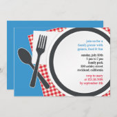 Picknick Uitje Flatuitnodiging Kaart (Voorkant / Achterkant)