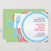 Picknick Uitje Flatuitnodiging Kaart (Voorkant / Achterkant)