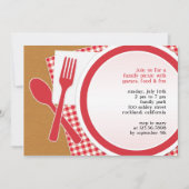 Picknick Uitje Flatuitnodiging Kaart (Voorkant)