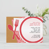 Picknick Uitje Flatuitnodiging Kaart (Staand voorkant)