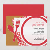 Picknick Uitje Flatuitnodiging Kaart (Voorkant / Achterkant)