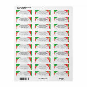 Picknick Uitje Party BBQ Retour Adreslabels Etiket (Full Sheet)