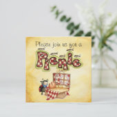 picknick-uitnodiging kaart (Staand voorkant)