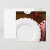 picknick-uitnodigingen kaart (Voorkant / Achterkant)