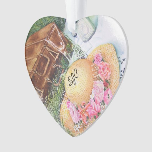 PICKNICK VAN TWEE VALENTIJN ORNAMENT (voorkant)