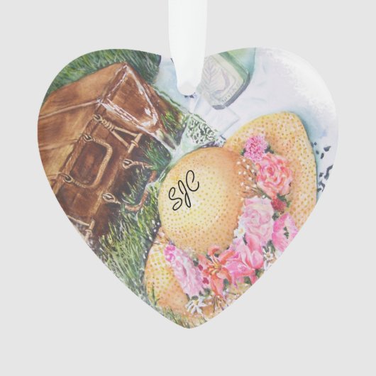 PICKNICK VAN TWEE VALENTIJN ORNAMENT (voorkant)