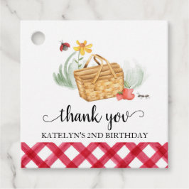 Picknick Verjaardag Dank u Label