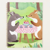 picknick voor bosdieren | grillige Schattigee Wate Planner (Voorkant)