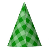 Picknick Zomer Groen Geruit Feest Feesthoedjes (Achterkant)