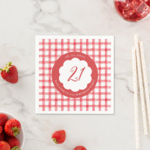 Picknick Zomer Lente Rode Gingham Schulpuntjes Ver