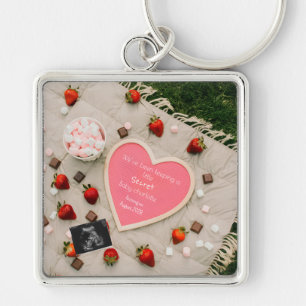Picknick zwangerschapsaankondiging cadeau voor bui sleutelhanger
