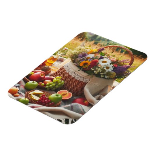 picknickcharme op het platteland magneet (Linkerzijde)