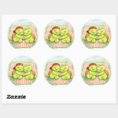 Picknickdeken dutje ronde sticker (Vel)