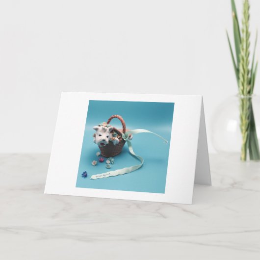 Picknicken met een kleine hond kaart (Voorkant)