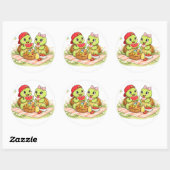 Picknickliefde Ronde Sticker (Vel)