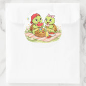 Picknickliefde Ronde Sticker (Tas)