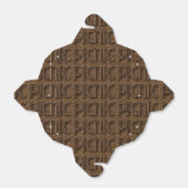 Picknickmand Grappig rieten typografie bruin feest Bedankdoosjes (Uitgevouwen)