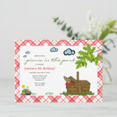 Picknickmand Kaart (Staand voorkant)