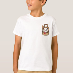 Picknickmand Panda Kinderen T-shirt