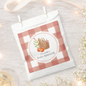Picknickmand Red Gingham Baby shower Bedankzakje (Geknipt)