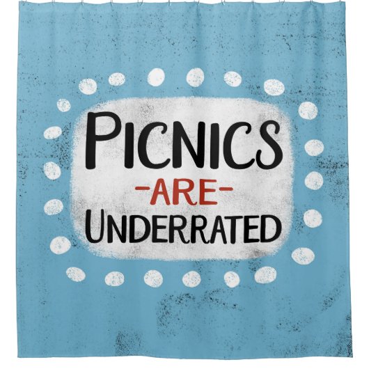 Picknicks zijn ondergewaardeerde douchegordijnen (Voorkant)
