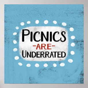 Picknicks zijn ondergewaardeerde Posters muurkunst