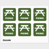 Picknicktafel stickers (Vel)