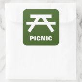 Picknicktafel stickers (Tas)