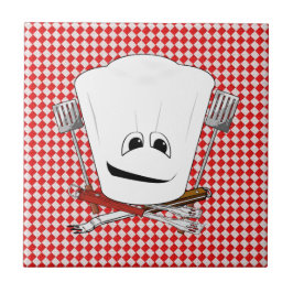 Picknicktafel w / Chef-Pet met BBQ-gereedschap Tegeltje