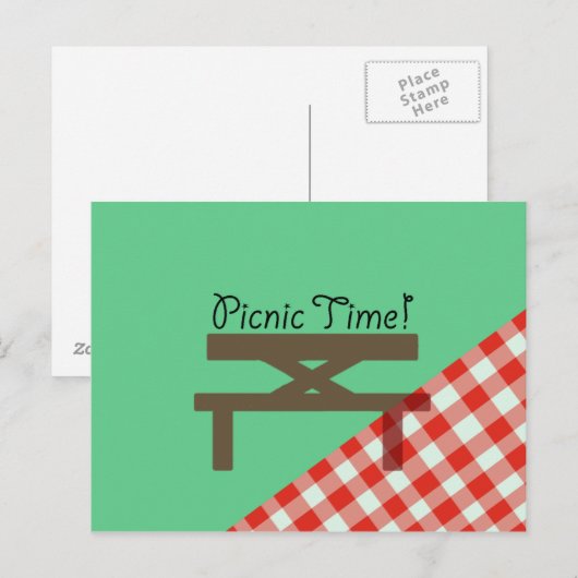 picknicktijd briefkaart (Voorkant / Achterkant)