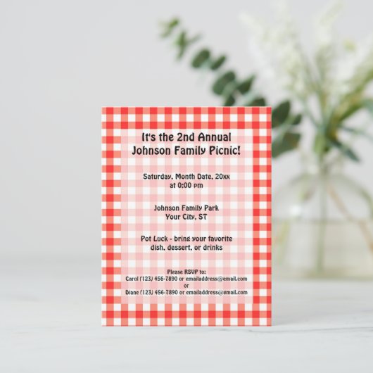 Picknicktijd Kaart (Staand voorkant)