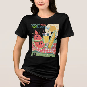 Picknickvrienden – Zomer Snacksquad Tri-Blend Shirt