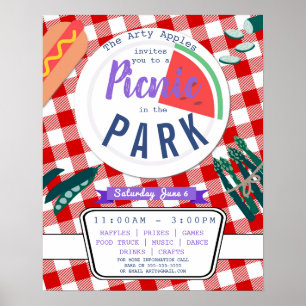 picknparty fundraiser school PTO PTA poster