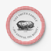 picknstijl | Gebeurtenis rond varkensroast | Fami Papieren Bordje (Voorkant)