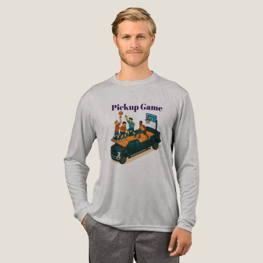 Pickup game Tri-Blend shirt (Voorkant)